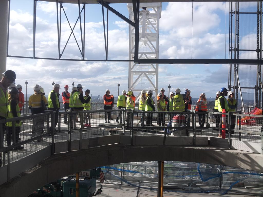 nawicnsw's tweet photo. Just admiring the view on level 35. #NAWICNSW construction site tour at #EYBuilding http://t.co/cvqZqETSlJ