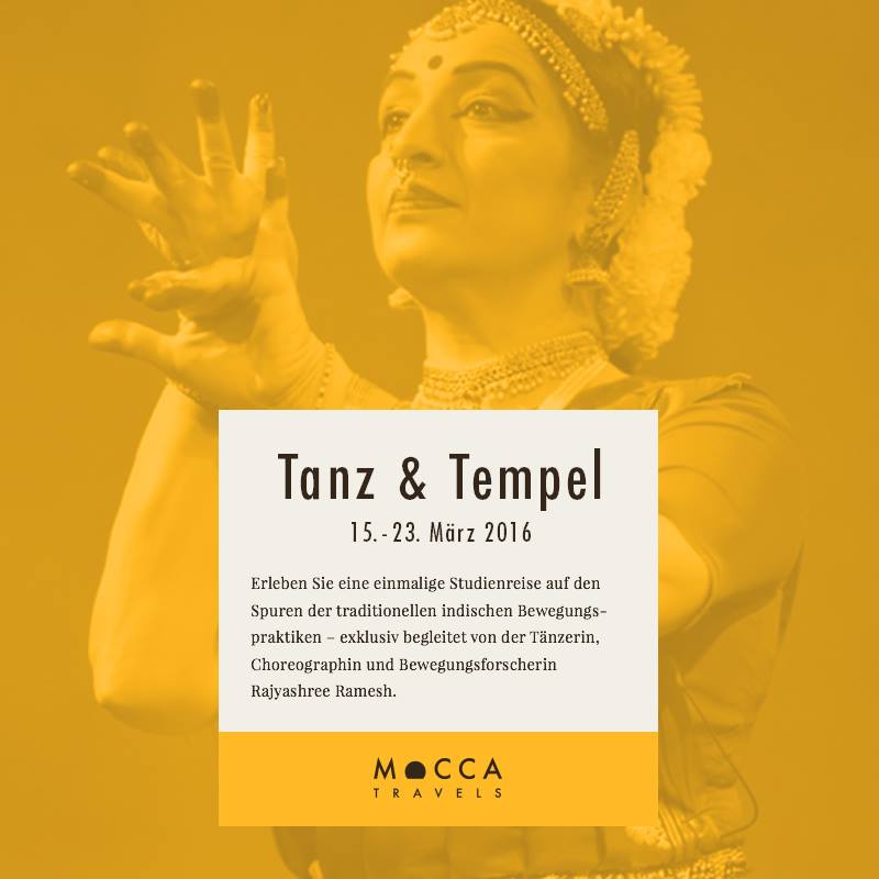 Eine spannende Kulturreise nach Indien mit der Tänzerin Rajyashree Ramesh: moccatravels.de/individualreis…