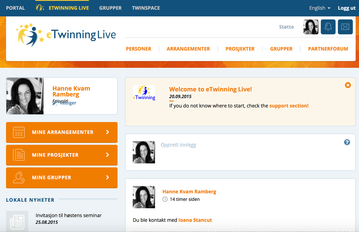 Ramberg_Hanne's tweet photo. #eTwinning Live is on! http://t.co/V4cHWuCoQo