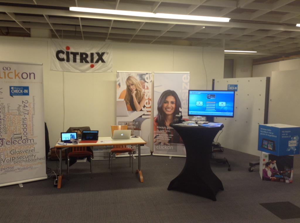 ClickOnbv's tweet photo. Zo, wij zijn helemaal klaar voor de McDienstendag 2015! #mcdonalds #videoconferencing #LifesizeHD #Windows10 #clickon http://t.co/zKNo9aRxz2