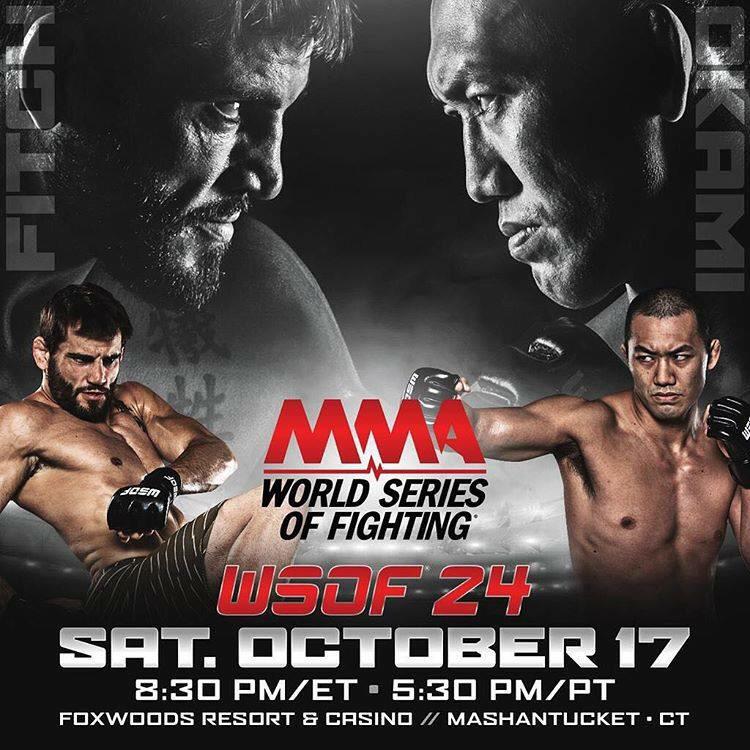 #WSOF24 @jonfitchdotnet vs @OkamiYushin another great fight card live on @NBCSN from @FoxwoodsCT