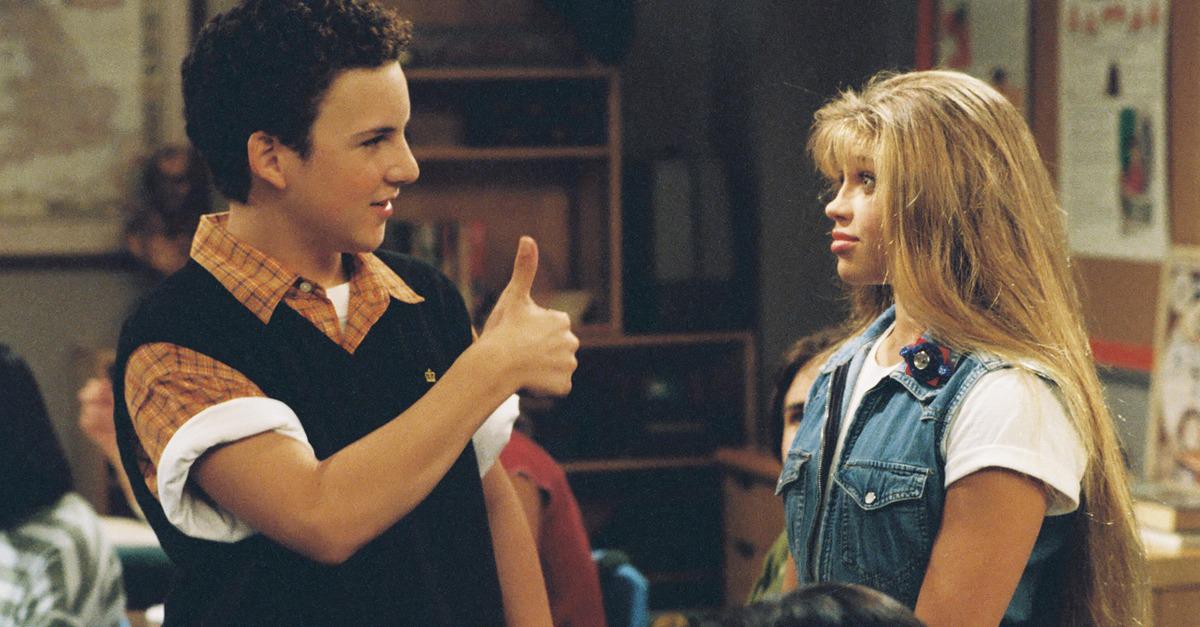 faveship's tweet photo. topanga and cory - boy meets world http://t.co/7r8GC05Rsv