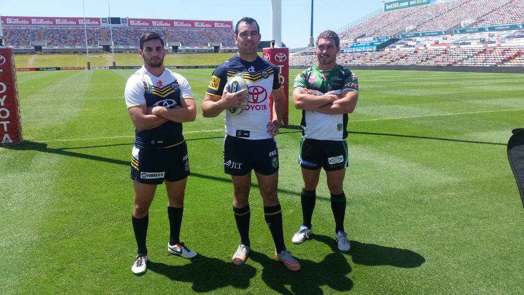 nthqldcowboys's tweet photo. 3 teams, 3 big finals matches #NRLFinals #NRLStormCowboys #NYCCowboysManly #Blackhawks #ISC http://t.co/JNNN7LBApj