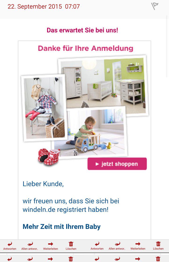 Wer hat mich bitte bei 'windeln.de' mit meiner Mailadresse angemeldet???
#socialterror #email #spam #nichtlustig