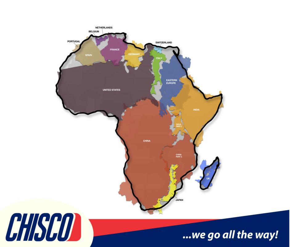 #DidYouKnow - Africa is larger than China, USA, India, Mexico and a big part of Europe combined.