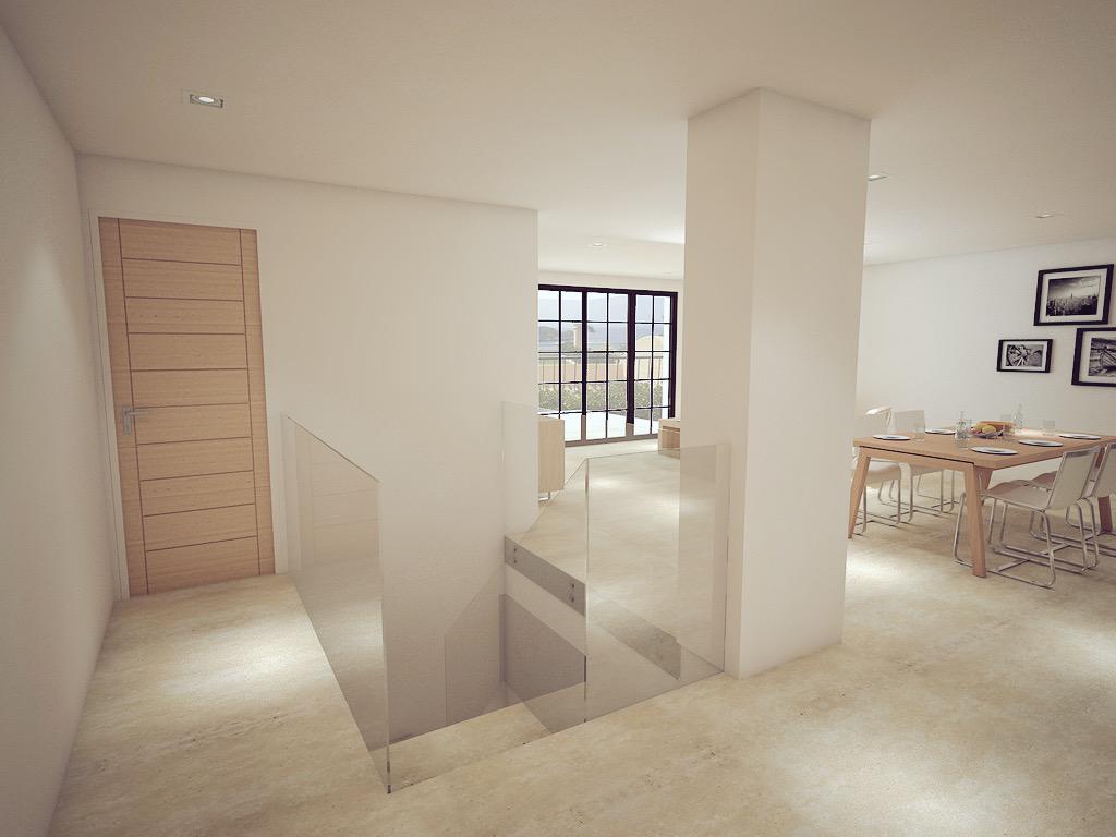 FoscStudio's tweet image. Rendering stair little apartment!! #render #3dmax #Autodesk #vray #foscstudio #design #stair #livingroom