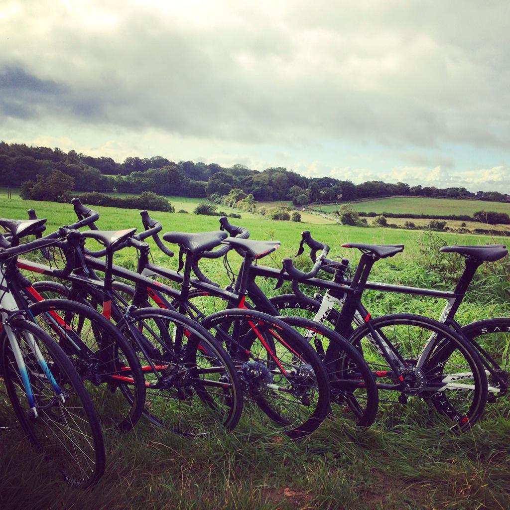 oysterdesign's tweet photo. The line up @wigglebikeshop #cycling #bikes #emsworth #racton http://t.co/U4IfG1kuGs
