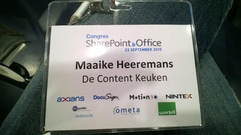 Vandaag duikt DCK in de wereld van #SharePoint &amp; Office #jaarbeurs