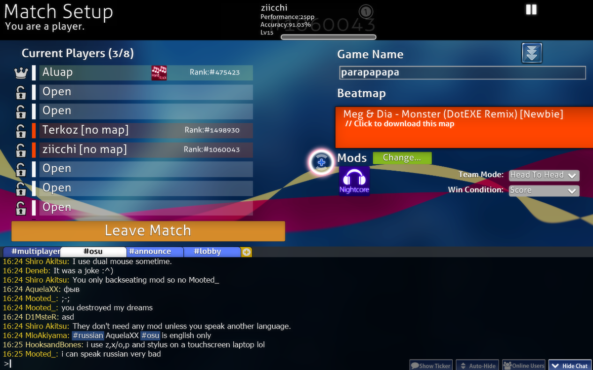 kzeeyuuh's tweet photo. lain kay mo friends, wla koy ing'ana na map. :(
#osu #BeatMapping http://t.co/KA9yYfgGlK