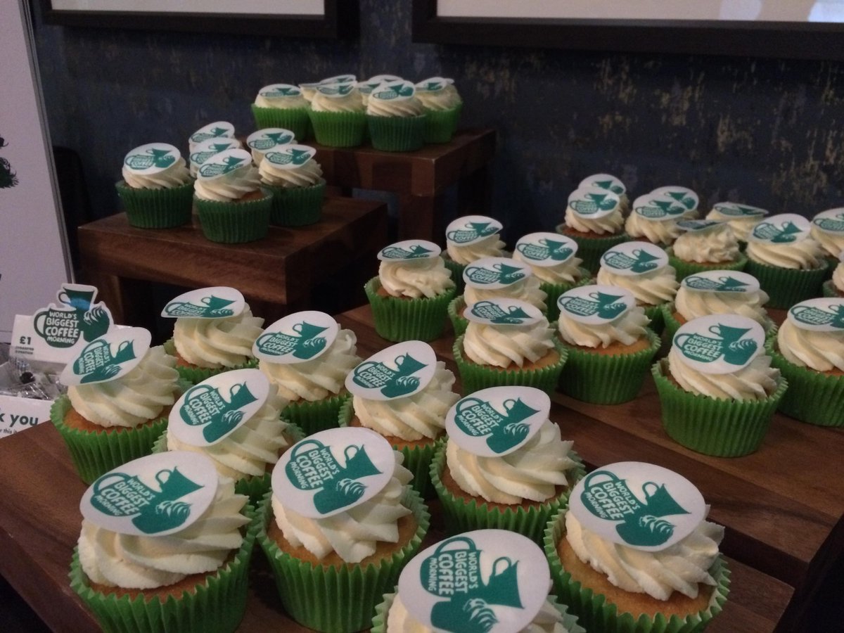 kiergroup's tweet photo. It's our 2nd #KierRoadshow today &amp; we'll be supporting @macmillancancer #coffeemorning selling these yummy cupcakes! http://t.co/Xxc03dp42W