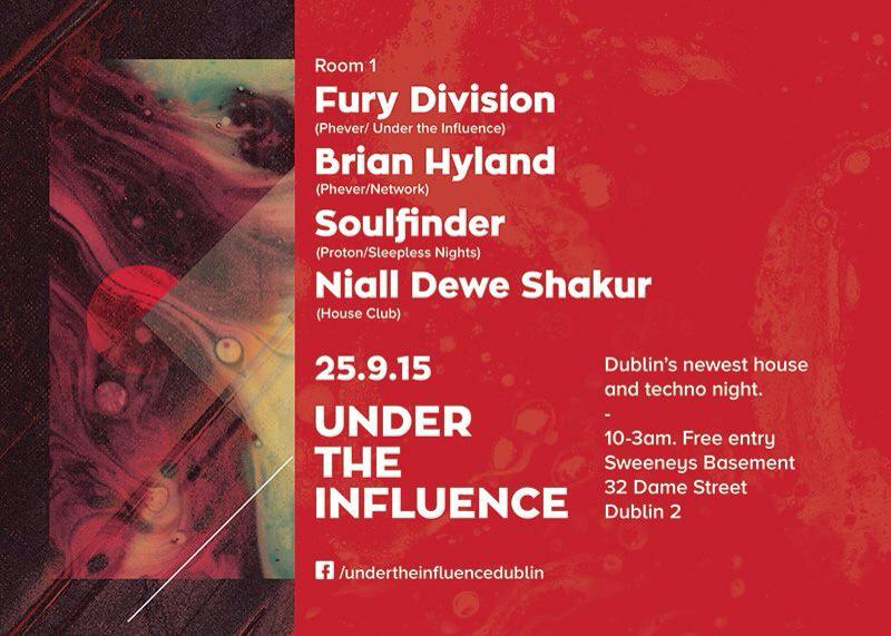 New House and Techno night this Friday in <a href="/SweeneyBar/">Sweeneys Bar</a> dame street.