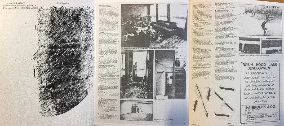 AD_books's tweet photo. See Sept 1972 #archiveAD in @Jessie_Brennan book 'Regeneration!' on #Robinhoodgardens #Smithsons - up for demolition http://t.co/VF3WUtJ7wc