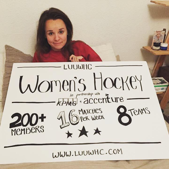 LUUWHC's tweet photo. Find us at Freshers Fair today &amp; tomorrow in the Edge Sports Hall! Make the BEST decision of your life and sign up! http://t.co/xpM4FPi9A8