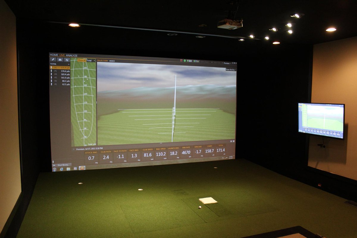 TrackmanJames's tweet photo. @trackmangolf has been busy with Indoor Sim Rooms. http://t.co/3HtQqJGdOi