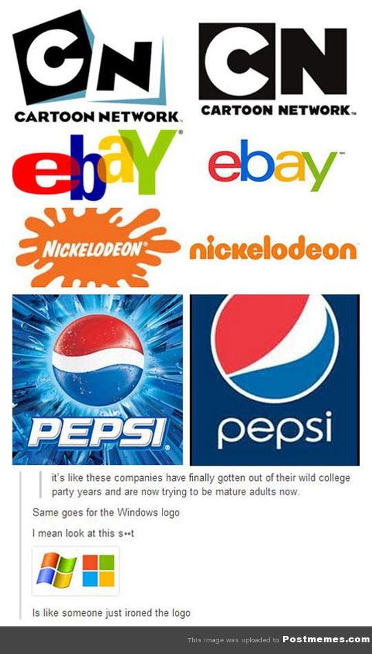 itjustgotreal87's tweet photo. How logos have evolved
#evolutionoflogos http://t.co/myxvJkAGdY