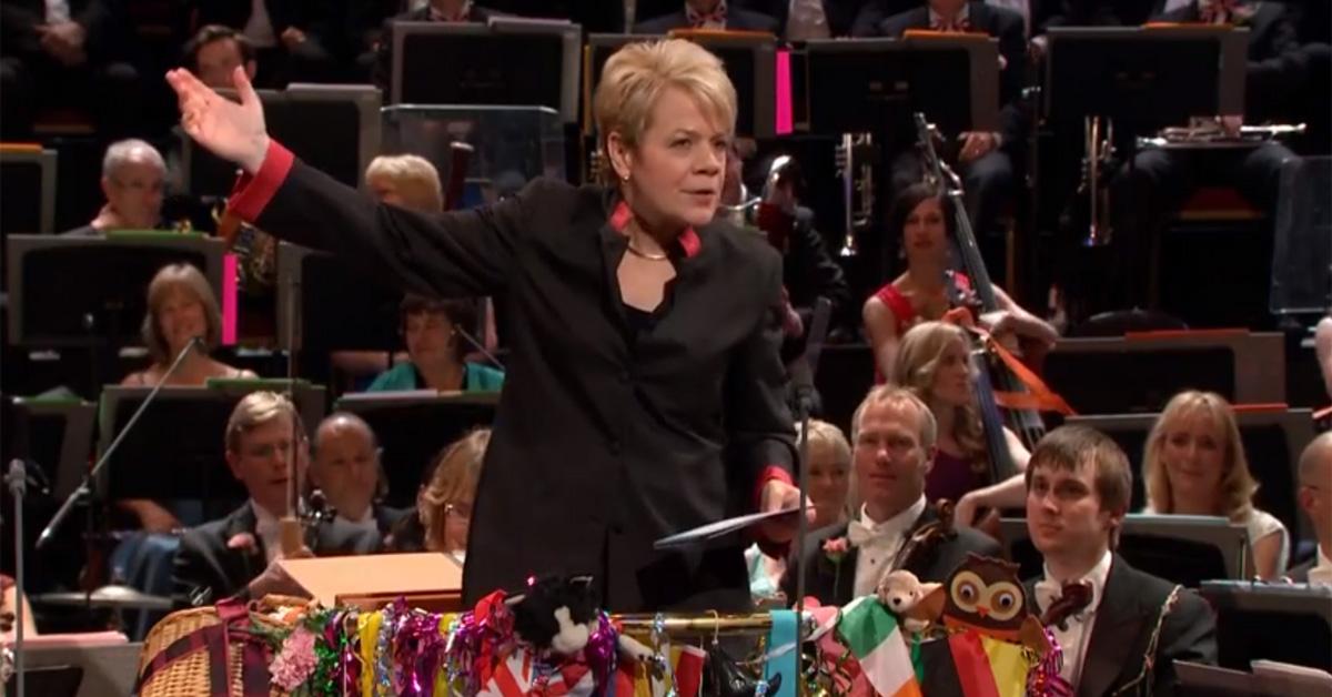 BBCRadio3's tweet image. "The power of music..." Watch @MarinAlsop's inspiring speech from the Last Night of the Proms: bbc.in/1FcAoYF