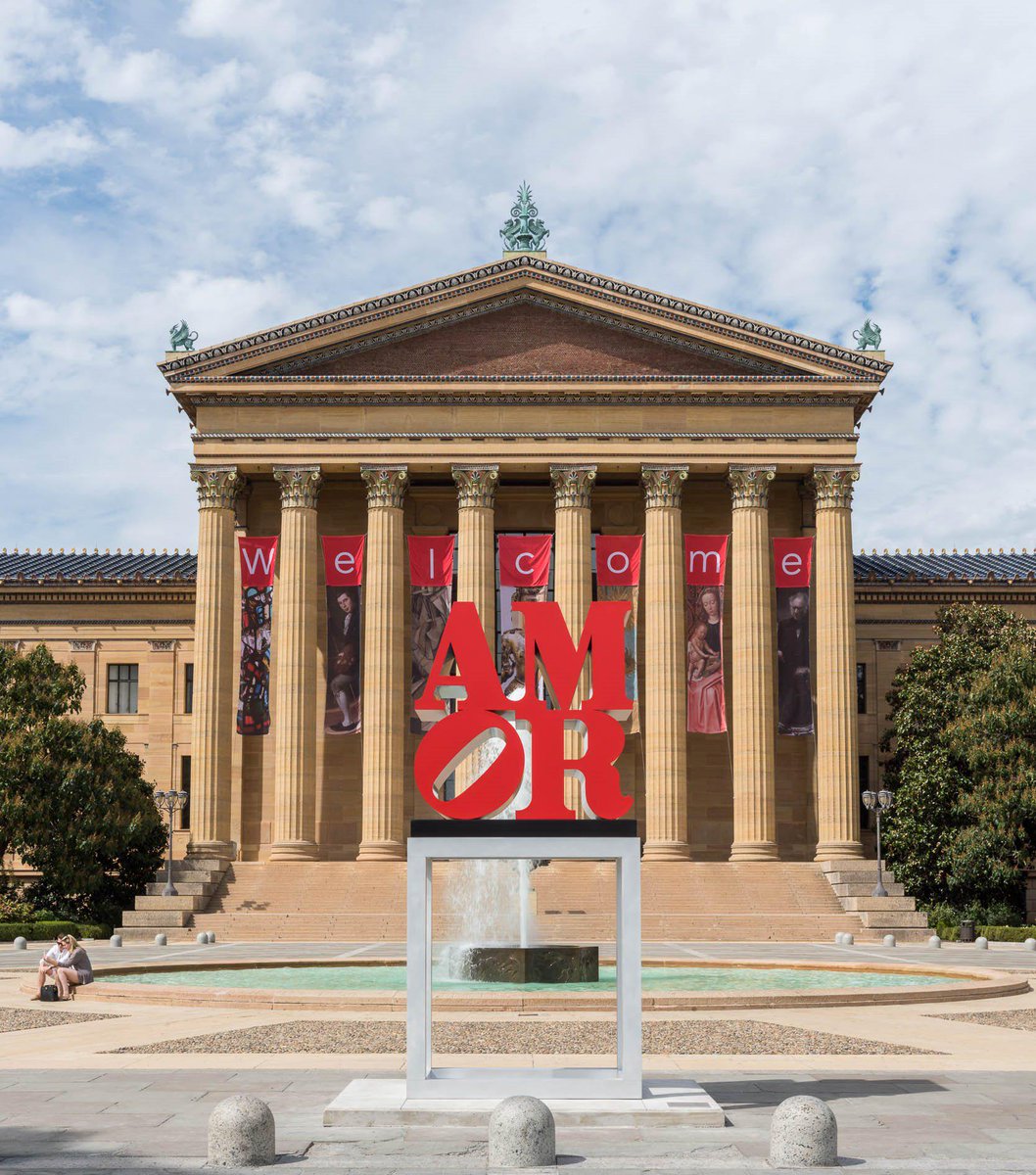philamuseumart's tweet photo. "Amor" sculpture @philamuseum in honor of @pontifex. Share with #AmorPhilly. @assocPublicArt http://t.co/hF9jBMUUyR http://t.co/VDbPFzAcoE