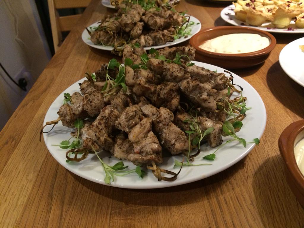 Spicy jerk mini kebabs #privatechef