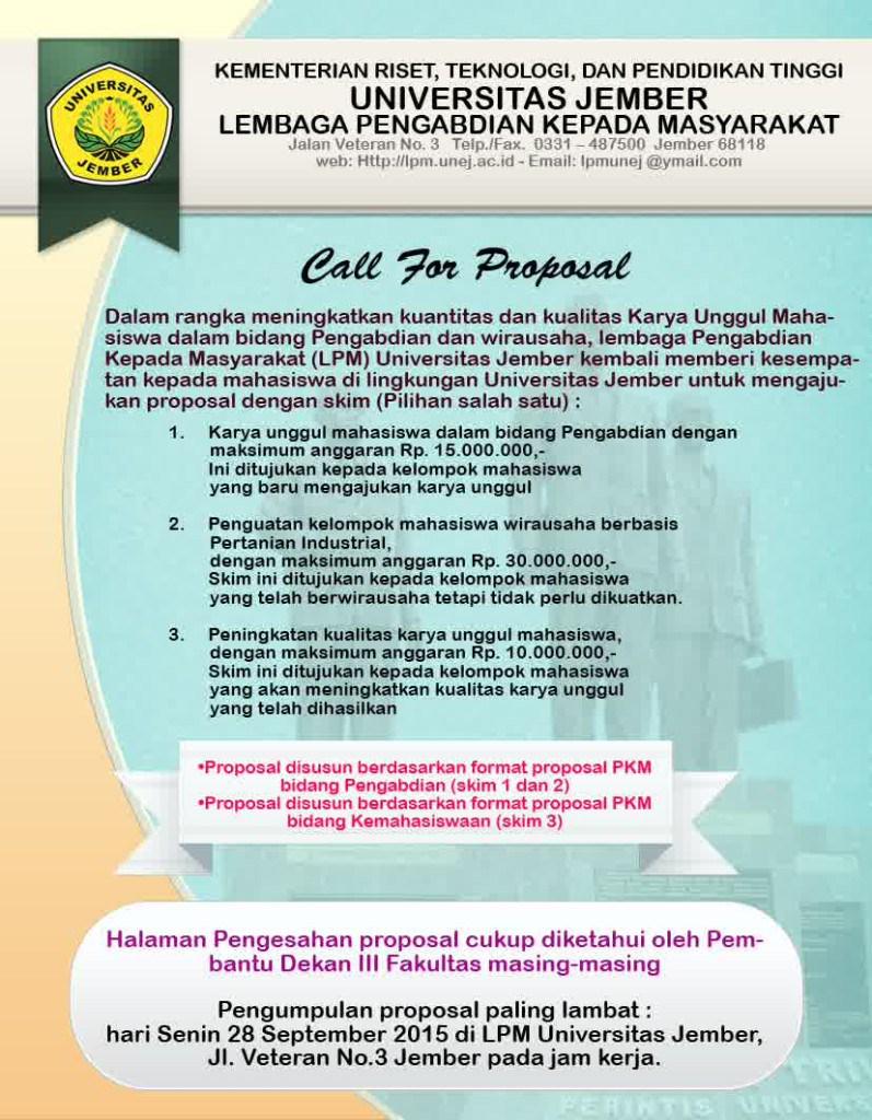Call for Proposal untuk Mahasiswa ekonomi.fkip.unej.ac.id/call-for-propo…