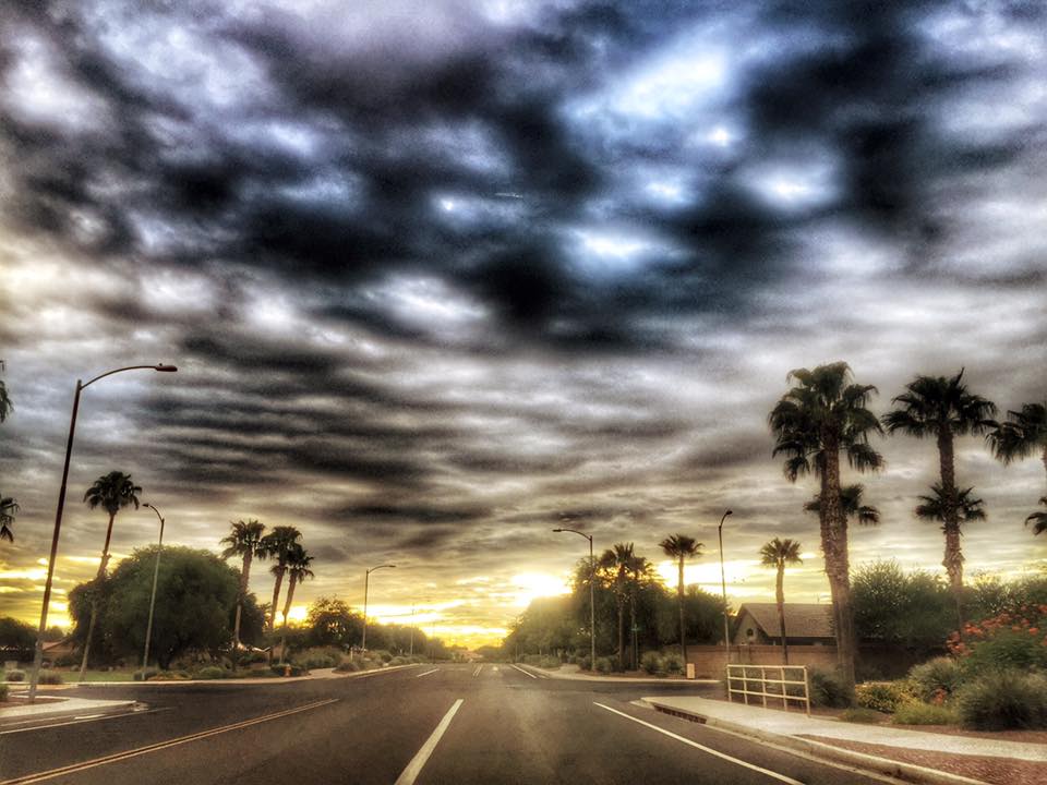 FOX10Phoenix's tweet photo. Thanks to Miguel Enrique Banuelos Jr. for this incredible sunrise in #Avondale! http://t.co/njztaMVasx