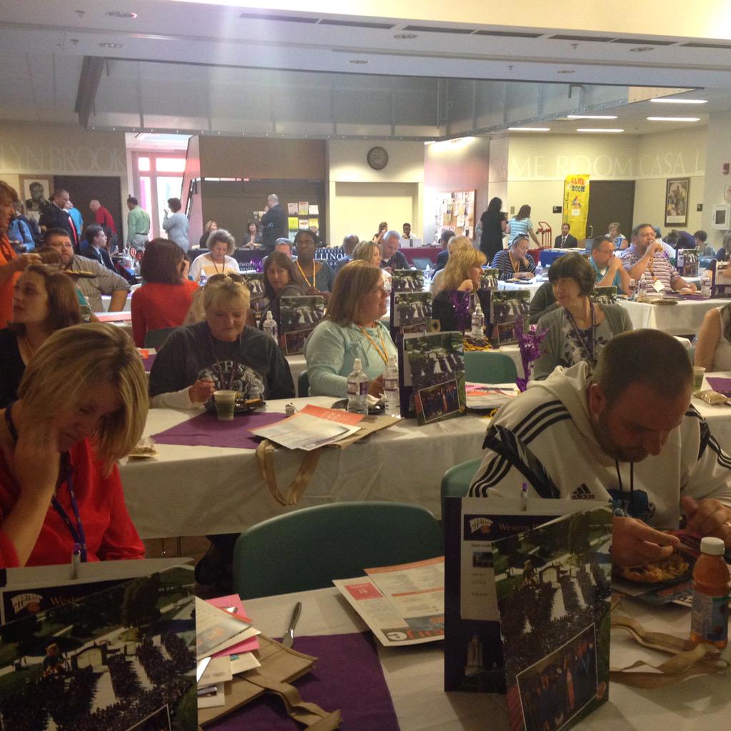 Sara_Lytle's tweet photo. @WIUadmissions High school counselors learn more about the 12 great public colleges in Illinois! #collegebound http://t.co/8aBgJyXBsT