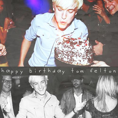  Happy birthday to our king Tom Felton or Draco Malfoy   