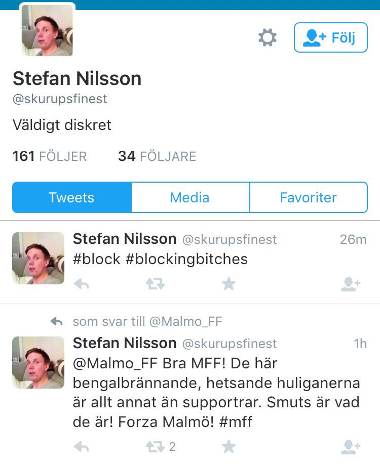 0Dr678's tweet photo. @RosengrenGustav @JagMotAllt @HerrGracchus @sjubludh
#Blockingbitches haha๐ http://t.co/TpPP8Oney2