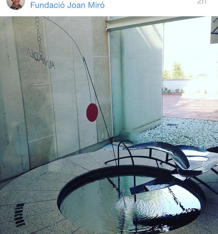 BenjaLasnierES's tweet photo. Benjamin hoy ha estado en la "Fundació Joan Miró", un museo de Barcelona.
#BenjaminInBarcelona http://t.co/8AyfRBCA79