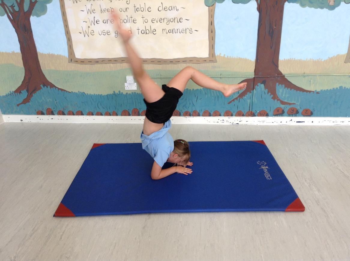 A balance from our y5 p.e lesson .