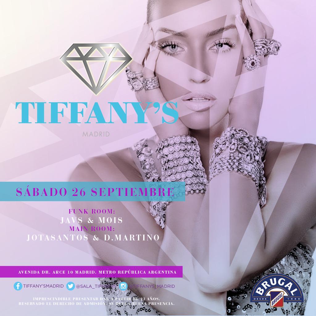 Sala_Tiffanys's tweet photo. La fiesta más exclusiva el sábado en #TiffanysMadrid by @RonBrugal_ES. Lo estabas esperando. ¡ Con muchas sorpresas! http://t.co/2LXDljtVVD