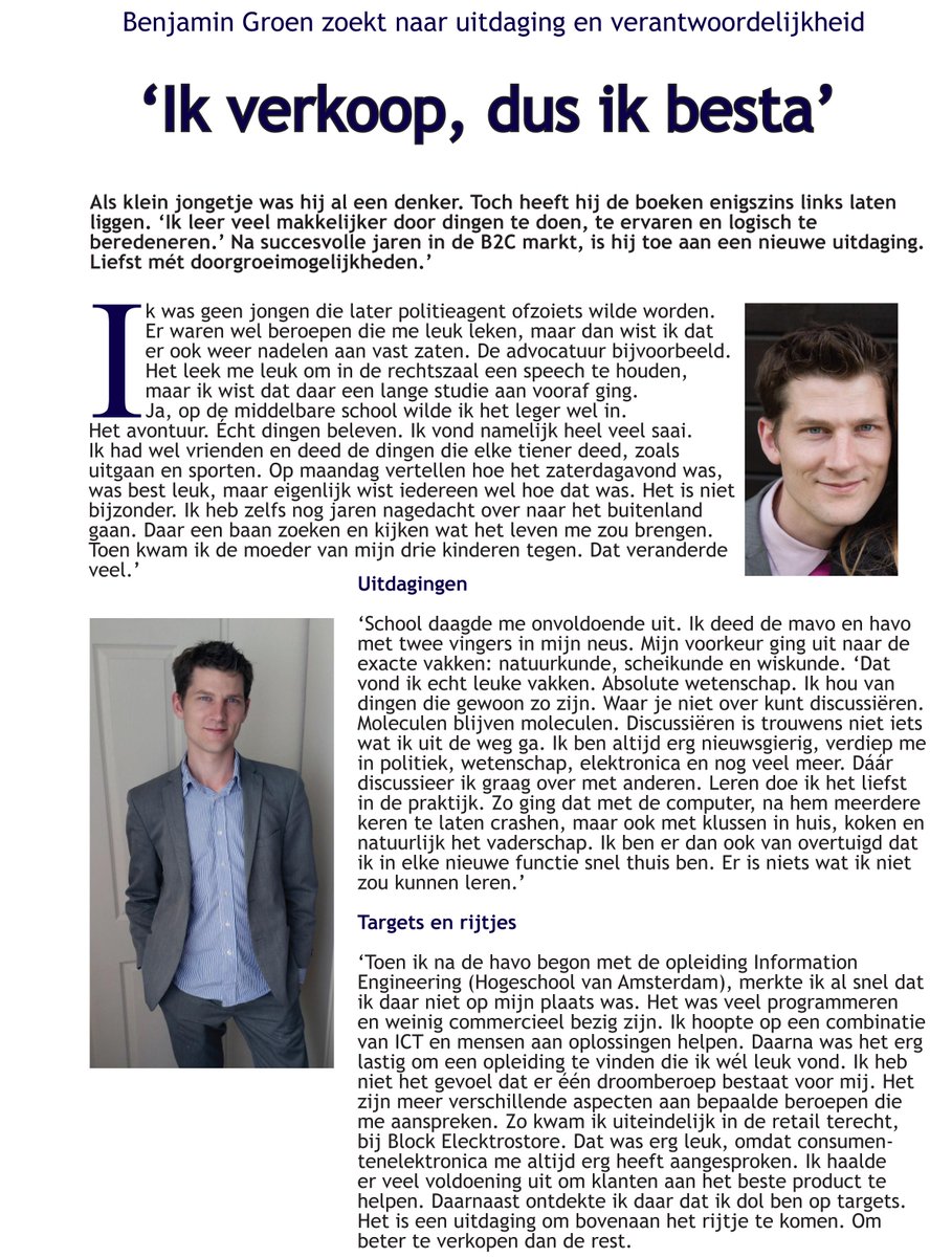 DMtekst's tweet image. Iemand op zoek naar een leuke, representatieve, commercieel ingestelde en gedreven accountmanager (buitendienst)?