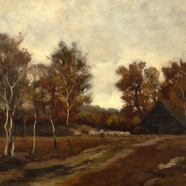 VianneOlivier's tweet photo. #collectievissen Heide in de #HERFST (de schaapskooi)
Syvert Nicolaas #Bastert (1854 - 1939), 1893 @TEYLERS http://t.co/IhoPIBrmlm