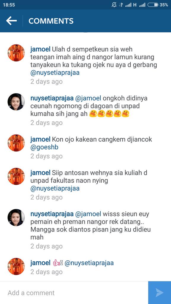 Ngakak liat komen instagram Jajang Mulyana 😂😂😂