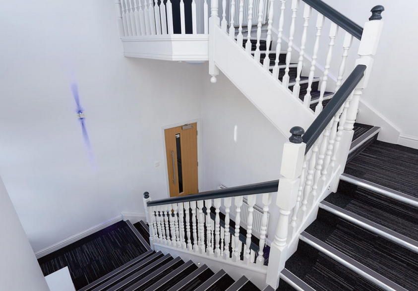 We specialise in interior refurbishment projects. Take a look inside this recently renovated office block in Leeds.
