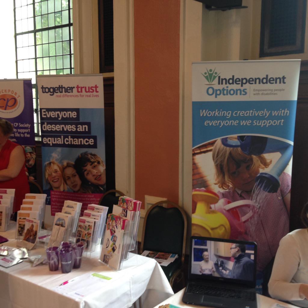 . @TogetherTrust and @IOnorthwest have been in Stockport today exhibiting. They'll be here until 4 #disabilityevent