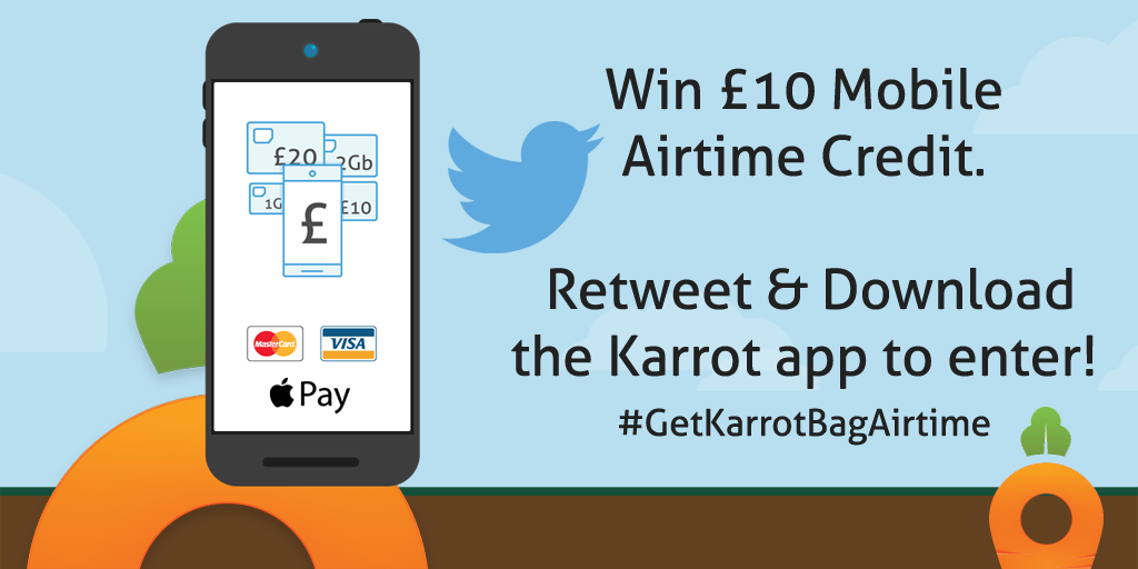 AirtimeRewards's tweet photo. #COMPETITION TIME! We're going to give away lots of #FREE airtime! RT &amp; Download the Karrot app to enter! Good Luck http://t.co/NAzc6qKTsU