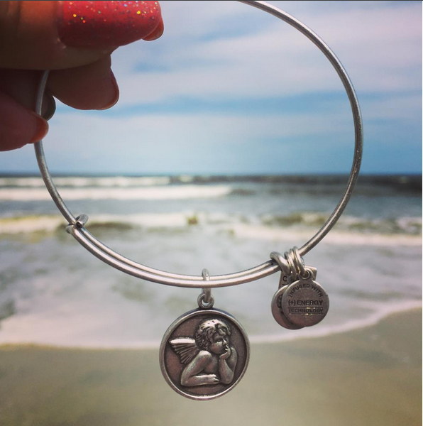 alexandani's tweet image. How cute is this #fanphoto from @luvs2photograph of the new @CHARITYBYDESIGN #cherub charm? bit.ly/1ONWFy7