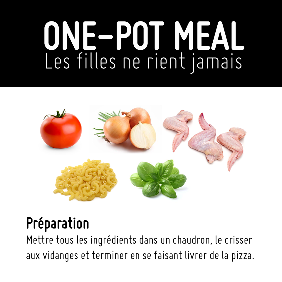 LFNRJ's tweet image. Les #onepotmeals, c'est comme du linge dans le catalogue #Sears: ça l'air ben beau, mais en vrai c'est dégueulasse.