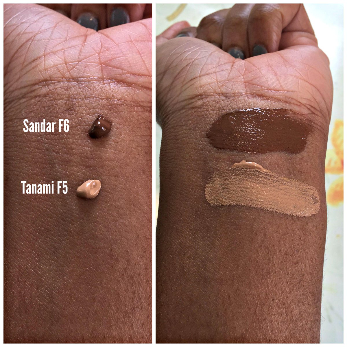 ilia foundation swatches