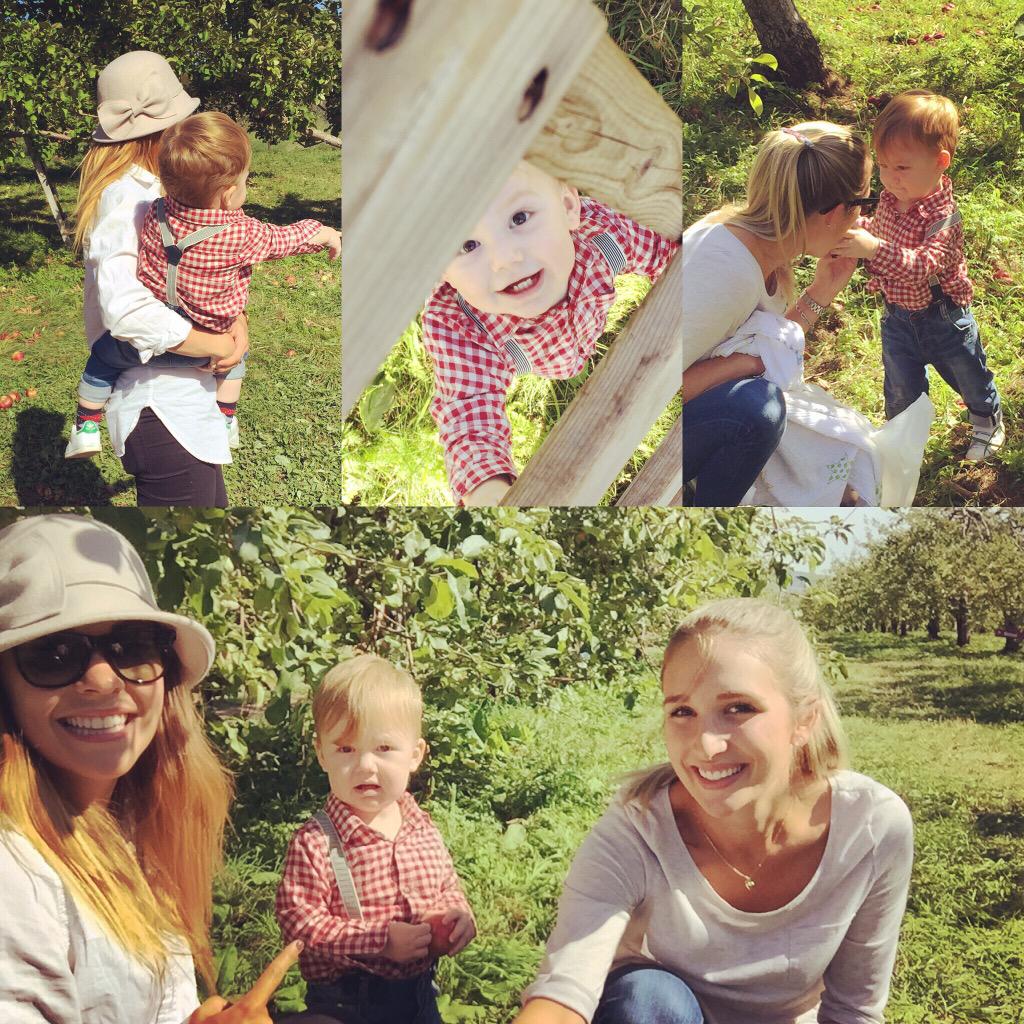 fgorak's tweet image. Une journée aux 🍎 avec Z A C ! Deux filles bien heureuses 🙌🍃💛 @marina_basta