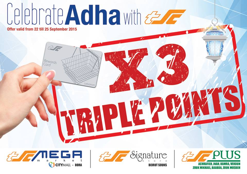 TSCleb's tweet photo. Triple your points from #TSCMega #TSCSignature #TSCPlus.Celebrate Adha this year with #TSC from Sept 22 until Sept 25 http://t.co/rHixB83uKO