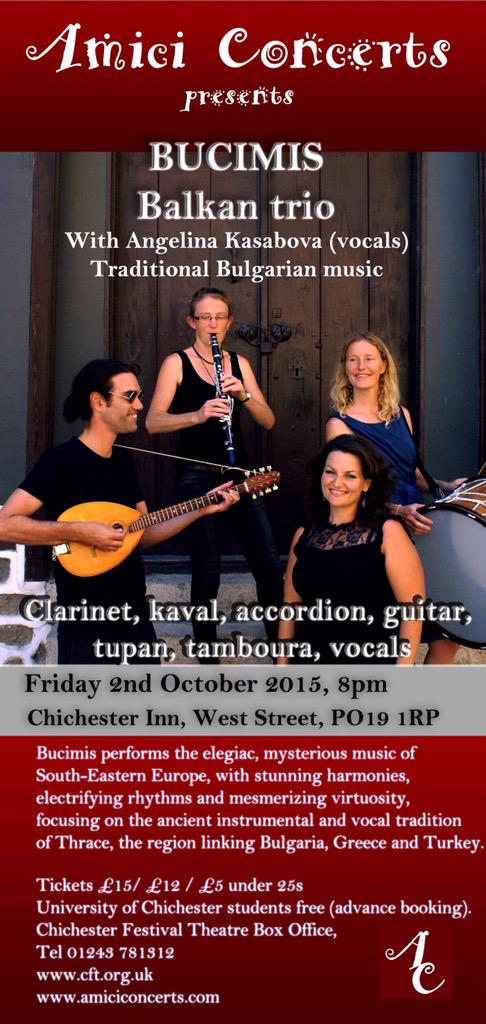 Here's the poster for our next concert on Fri 2nd Oct. Chichester Inn is an intimate venue so book ASAP! <a href="/EvansSusi/">Susi Evans</a>