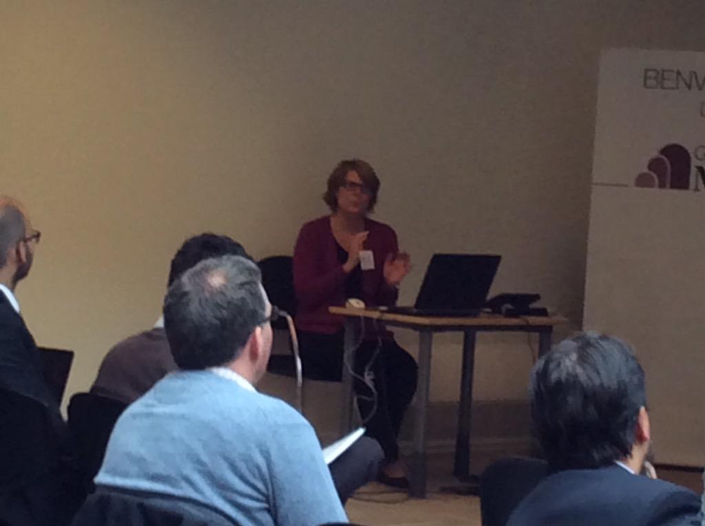 EPALE_FL's tweet image. Cecilia Liljegren from EACEA explains funding and networking opportunities at #IGTrain conference
