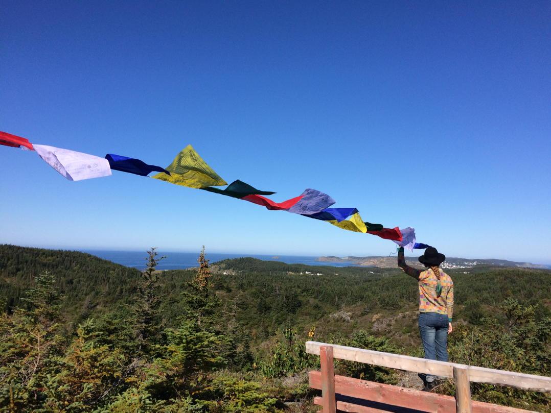 taloeffler's tweet image. Prayer flags fly over Twillingate in an @UnscriptedF moment.