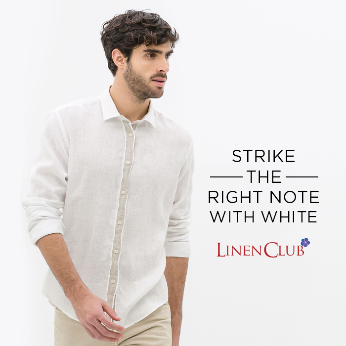 LinenClub's tweet photo. The colour of purity, the colour of elan - white holds a distinct allure of its own! #LinenStyles http://t.co/FugGKbVcMI