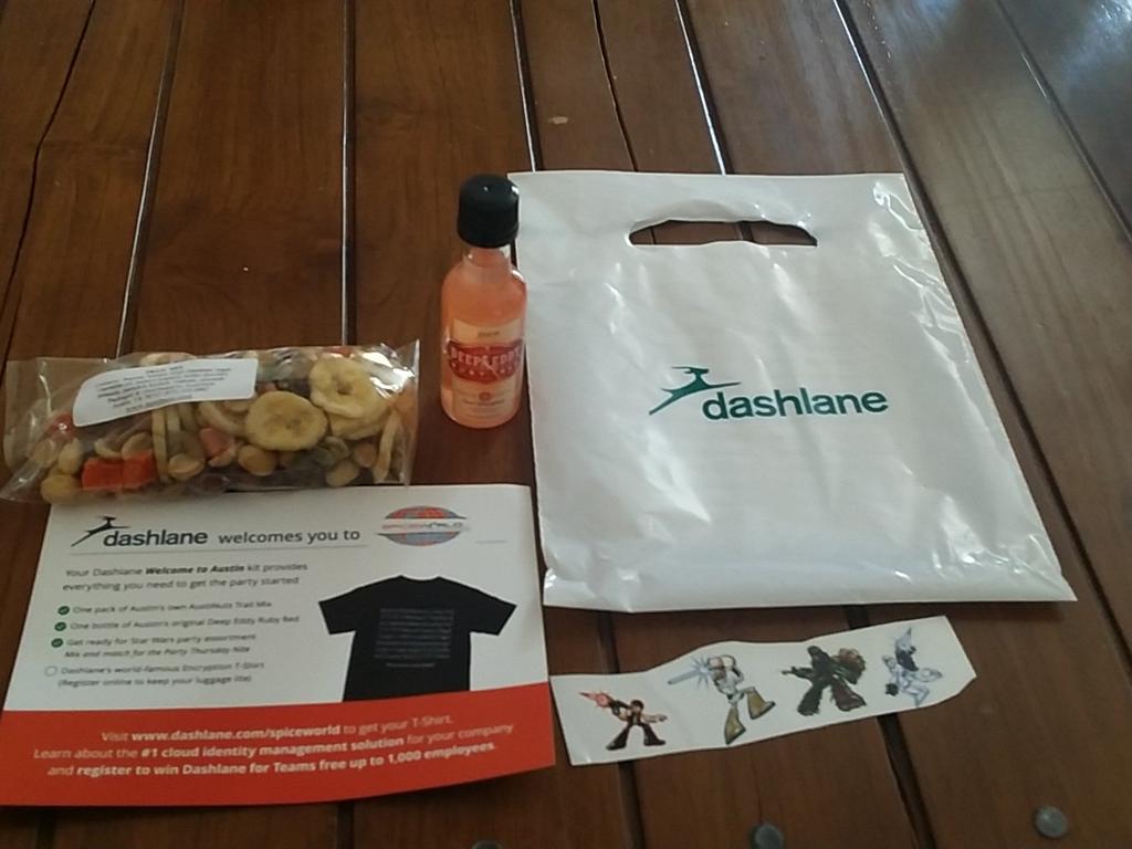 StephenSmith207's tweet image. Thanks @dashlane for the welcome kit! #spiceworld2015