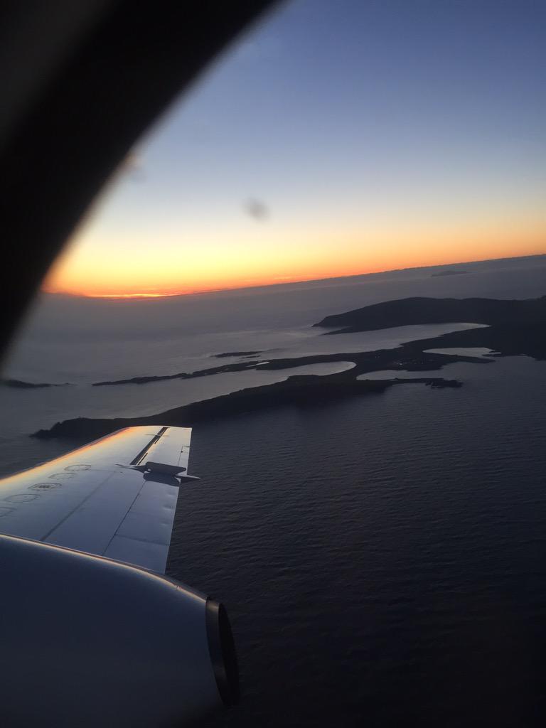 ypi_scotland's tweet photo. Heading south as the sun sets over beautiful Shetland #ypislands http://t.co/P6HJlB1G4b