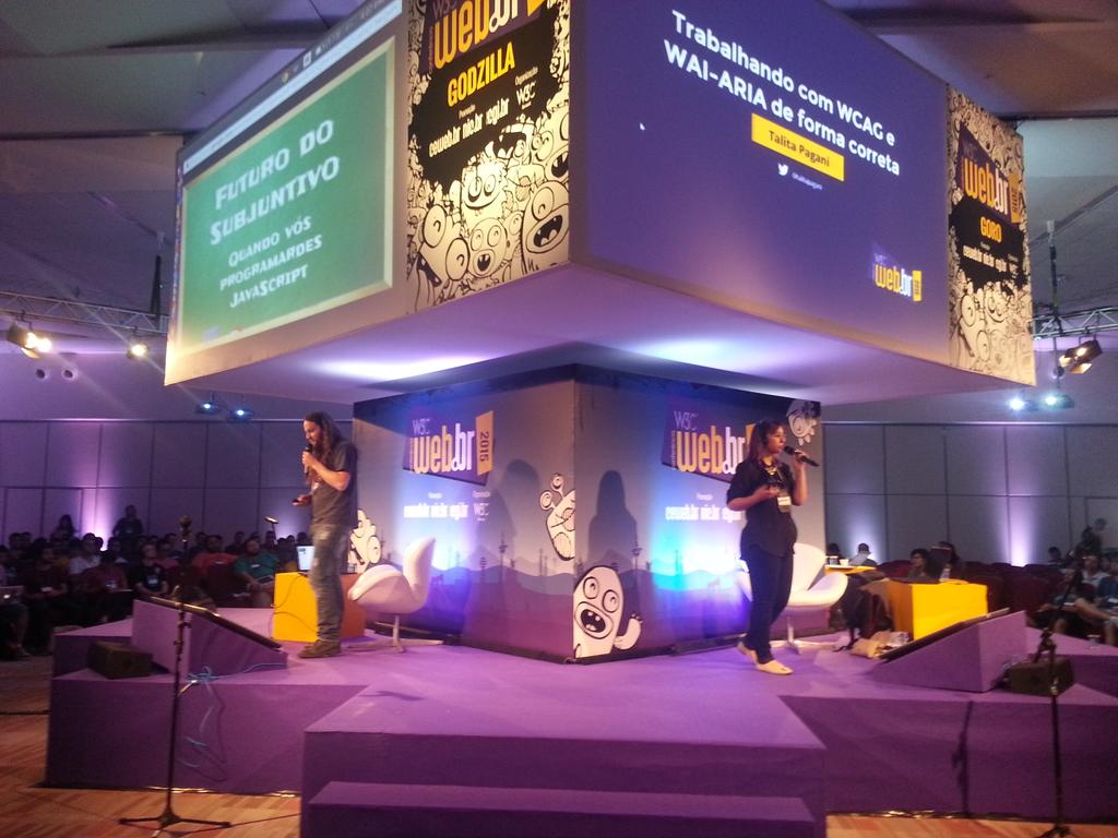 reinaldoferraz's tweet image. Javascript e acessibilidade no mesmo palco da #webbr2015