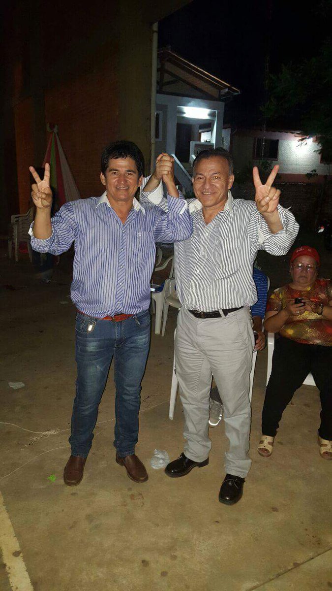 Anoche en Loma Grande con el candidato a Intendente Blas Melgarejo un gran amigo.