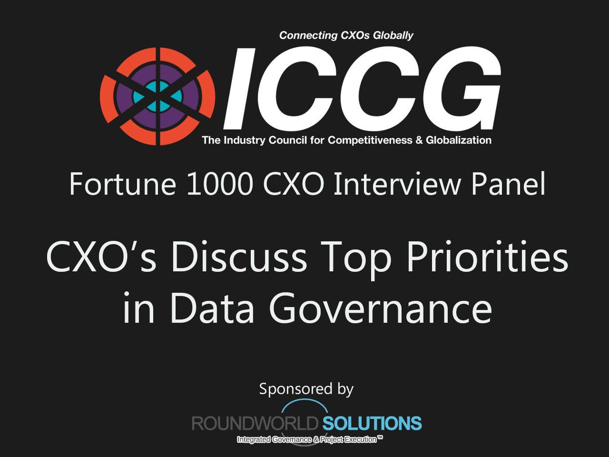 RoundWorldS's tweet photo. Our latest collection of top CXO’s talking about top priorities for data management. - https://t.co/0OyImnkvX3 http://t.co/DGh1ASsSVm